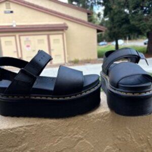 Dr. Marten Voss Women's Leather Strap Platform Sandals